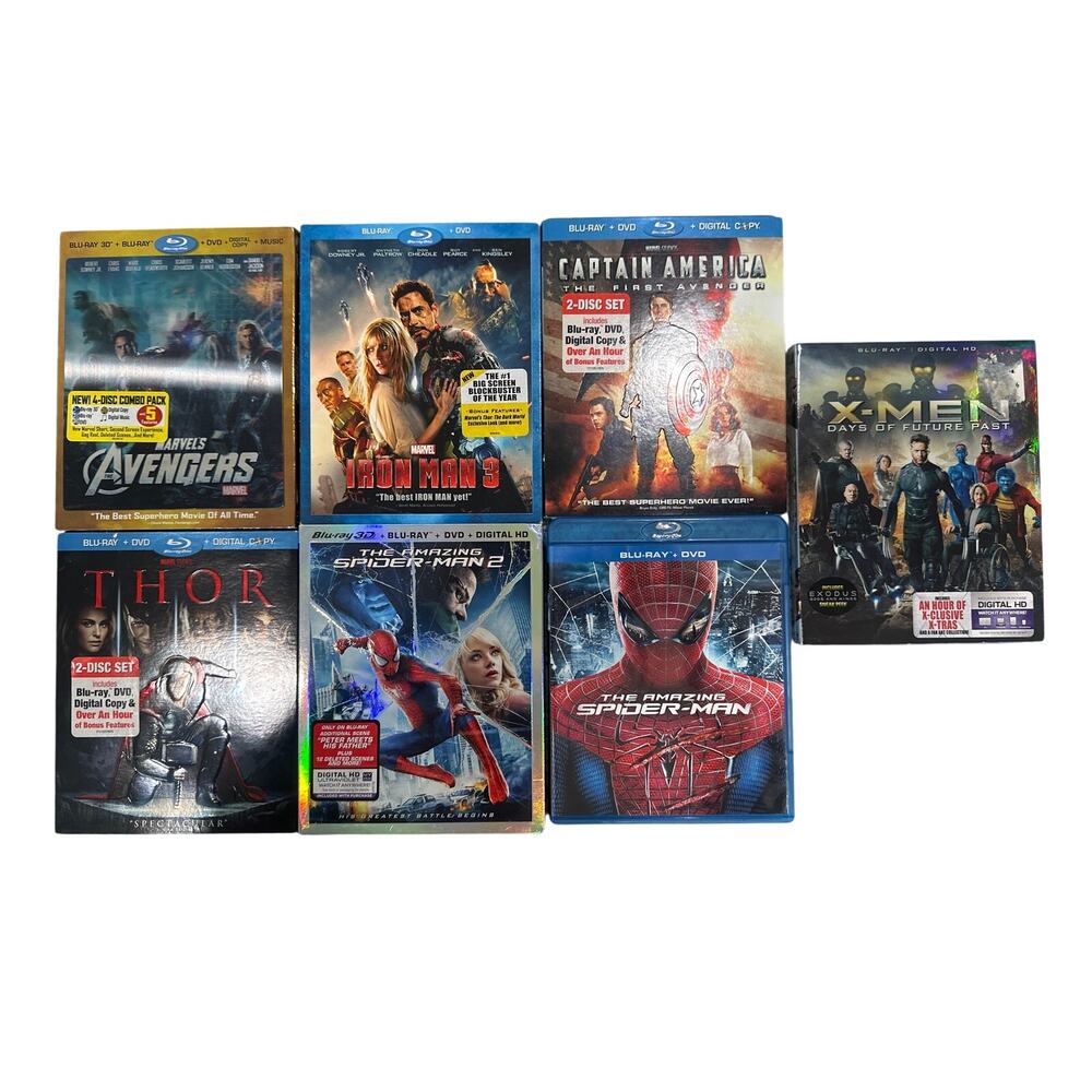 Marvel Universe Blu-Ray DVD Bundle (7)